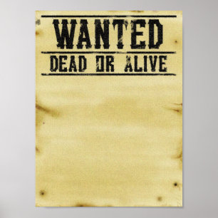 Póster Wanted Poster
