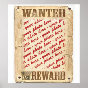 Póster WANTED Poster Photo Frame