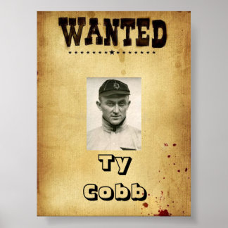 Póster WANTED Ty Coob Print, Value Poster Paper (Matte)