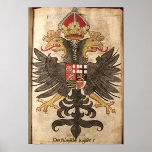 Póster Wappen der Römische Kaiser aus dem Mittelalter