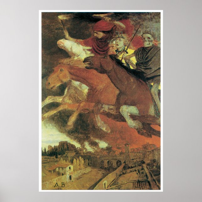 Póster War 1896 by Arnold Bocklin (Frente)