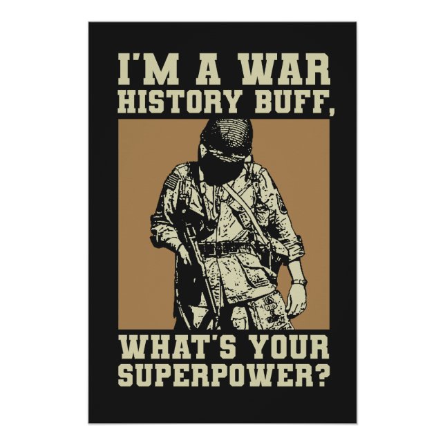 Póster War History Buff - WW2 Enthusiast (Anverso)
