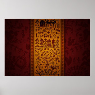Póster Warli Art