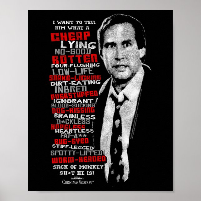 Póster Warner Bros. Christmas Vacation Profanities - Wome (Frente)
