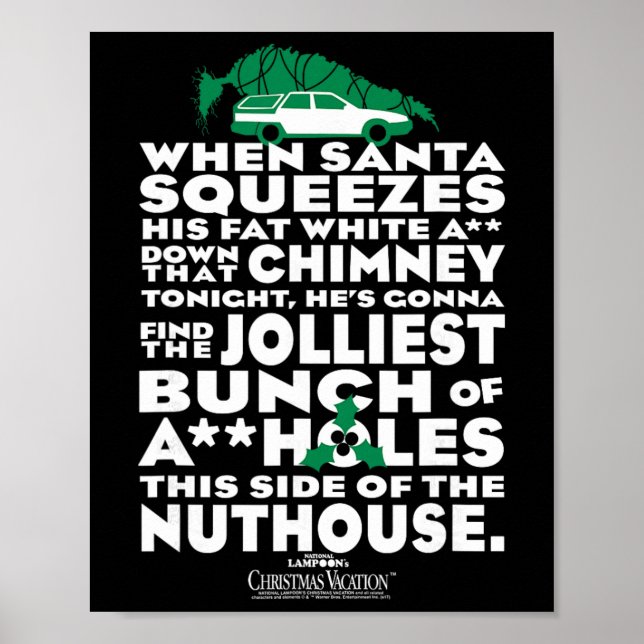Póster Warner Bros. Navidad Vacation Jolliest Bunch - M (Frente)