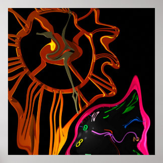 Póster warping clock