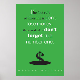 Póster Warren Buffett poster