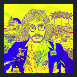 Póster Warren Zevon Pop Art Poster<br><div class="desc">Warren Zevon Pop Art Poster</div>