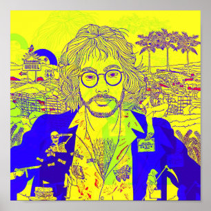 Póster Warren Zevon Pop Art Poster