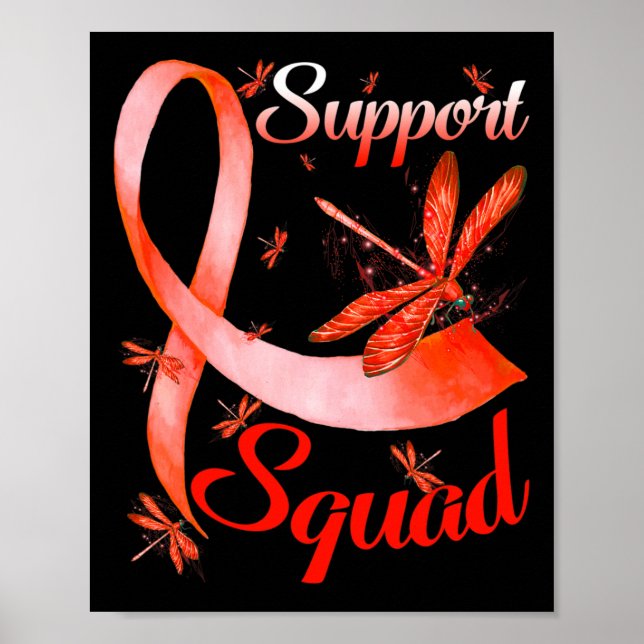 Póster Warrier Support Squad Dragonfly Rsd Crps Concienci (Frente)