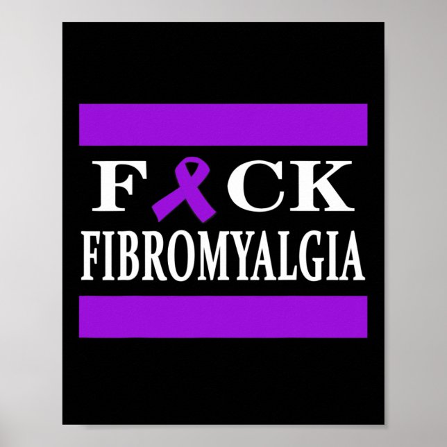 Póster Warrior Awareness Purple Ribbon Gift (Frente)