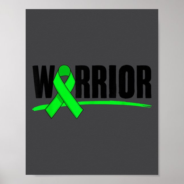 Póster Warrior Depression Anxiety Mental Health Awareness (Frente)
