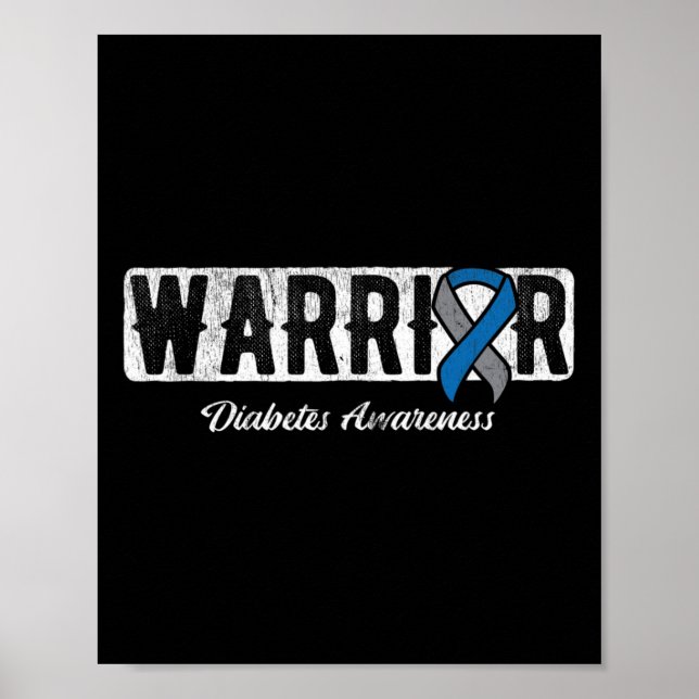 Póster Warrior Diabetes Awareness  (Frente)