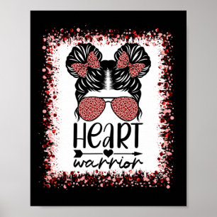 Póster Warrior Messy Bun Leopard