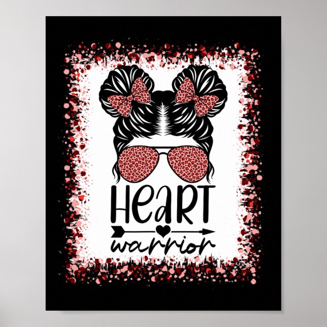 Póster Warrior Messy Bun Leopard (Frente)