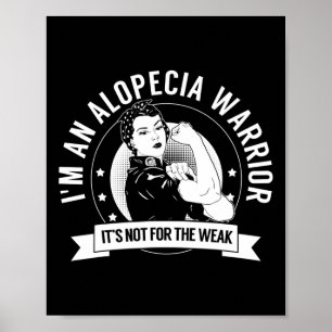 Póster Warrior Nftw - Conciencia sobre Alopecia