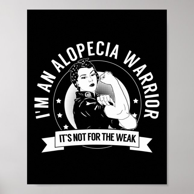 Póster Warrior Nftw - Conciencia sobre Alopecia (Frente)