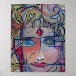 Póster Warrior Princess by ValAries- 8" x 10" Print