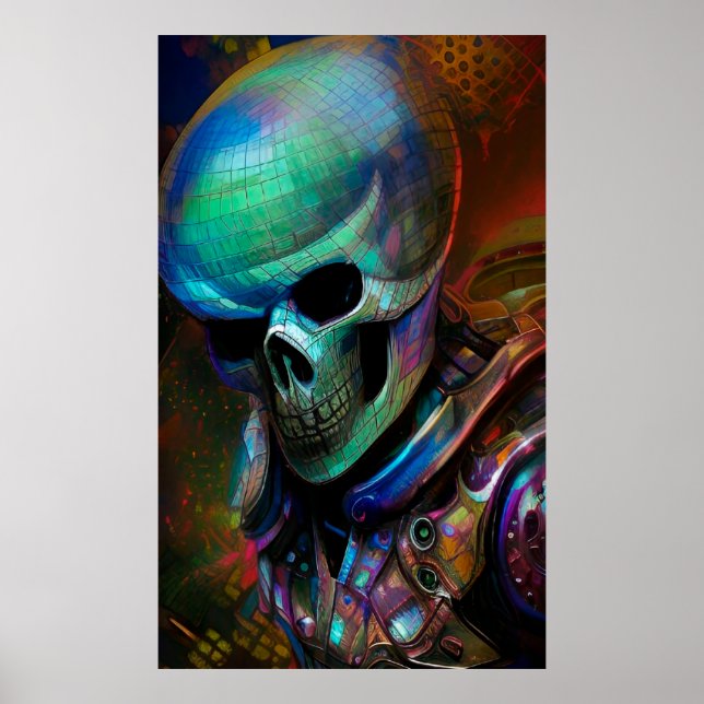 Póster Warrior Skeleton (Frente)