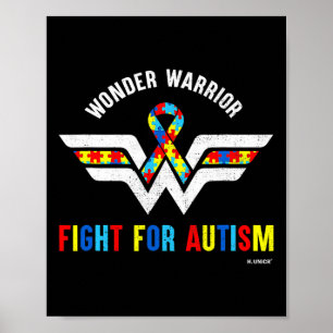 Póster Warrior Warrior Luchó Por Concienciación Autista A