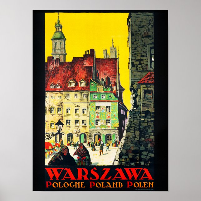 Póster Warszawa - Polonia (Frente)