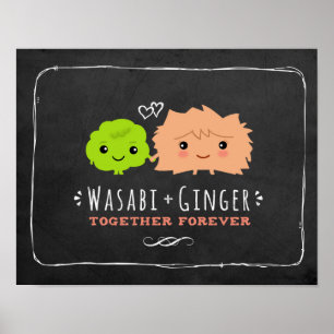 Póster Wasabi y Jengibre Juntos por Siempre