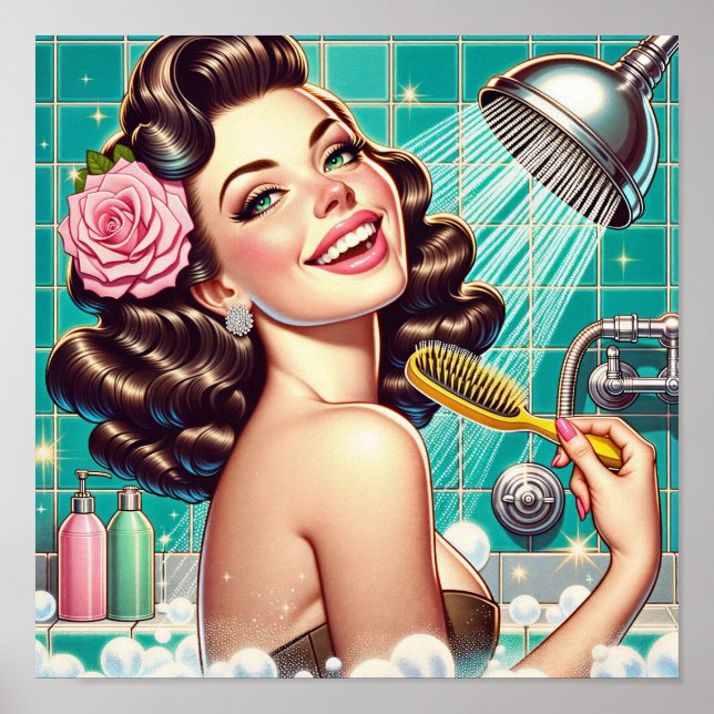 Póster Wash away your worries! (Frente)