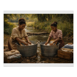 Póster Wash Day at the Creek