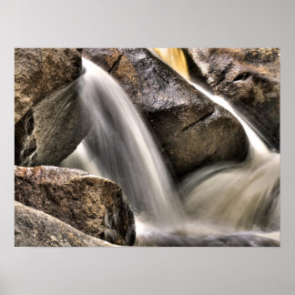 Póster Wash de rock fluvial