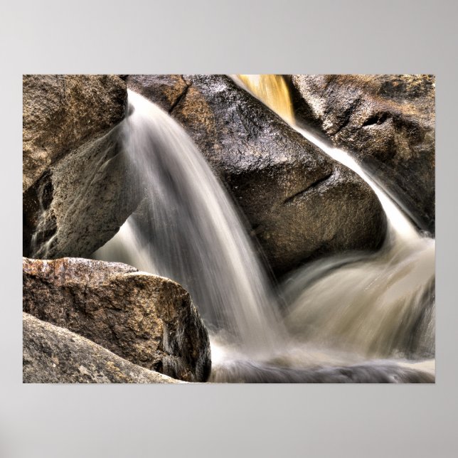 Póster Wash de rock fluvial (Frente)
