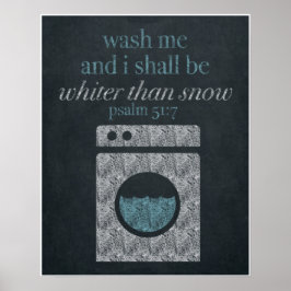 Póster Wash Me Chalkboard Art 16x20