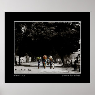 Póster Washday in Accra Ghana