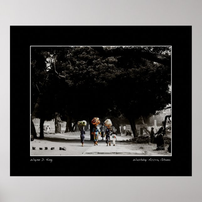 Póster Washday in Accra Ghana (Frente)