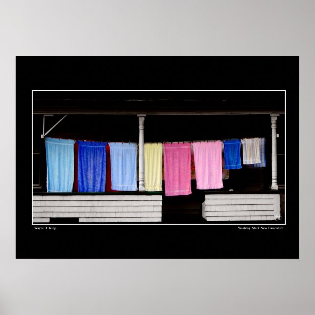 Póster Washday Stark New Hampshire (Frente)