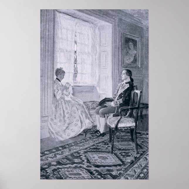 Póster Washington and Mary Philipse (Frente)