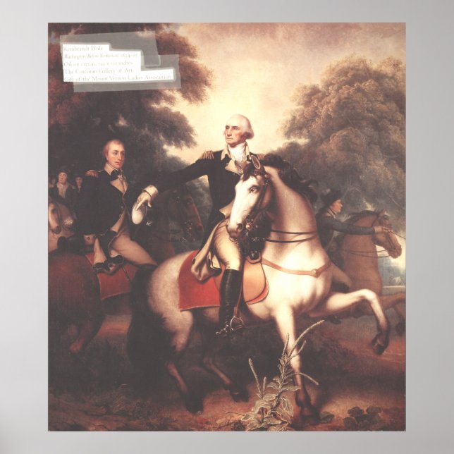 Póster Washington antes de Yorktown por Rembrandt Peale (Frente)