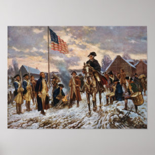 Póster Washington at Valley Forge
