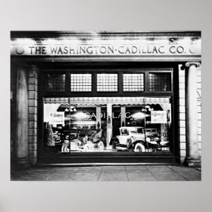 Póster Washington Cadillac Company Showroom 1927