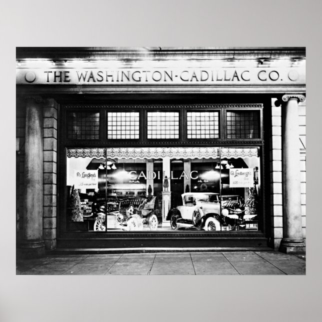 Póster Washington Cadillac Company Showroom 1927 (Frente)