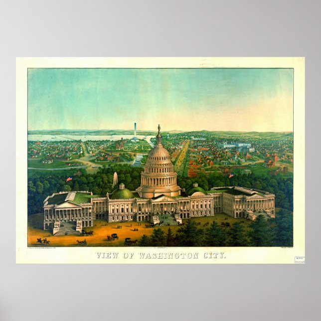 Póster Washington City 1869 (Frente)