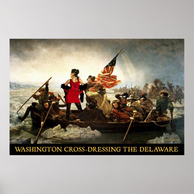 Póster Washington Cross-Dressing Delaware (Frente)