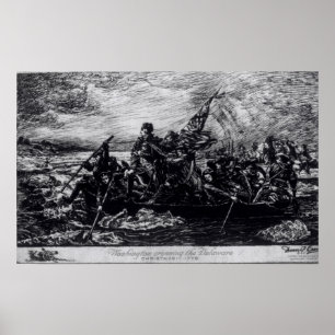Póster Washington Crossing the Delaware