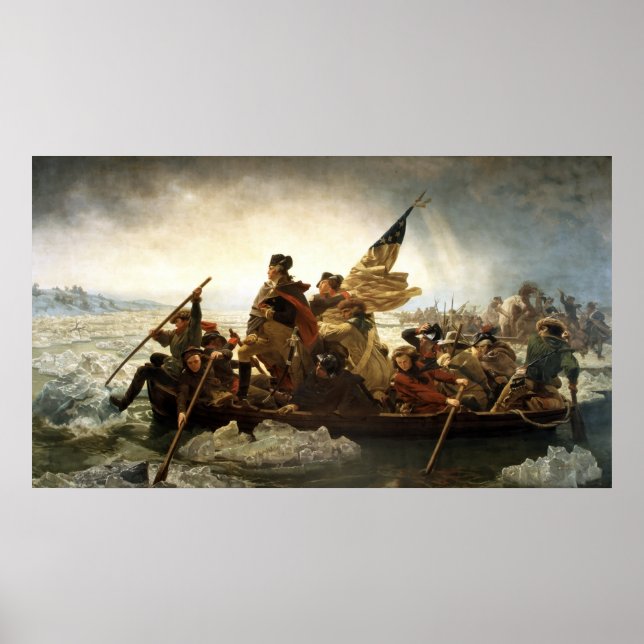 Póster Washington Crossing The Delaware (Frente)