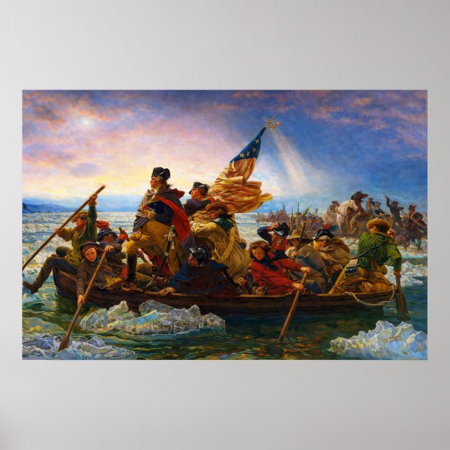 Póster Washington Crossing the Delaware by Emanuel Leutze (Frente)