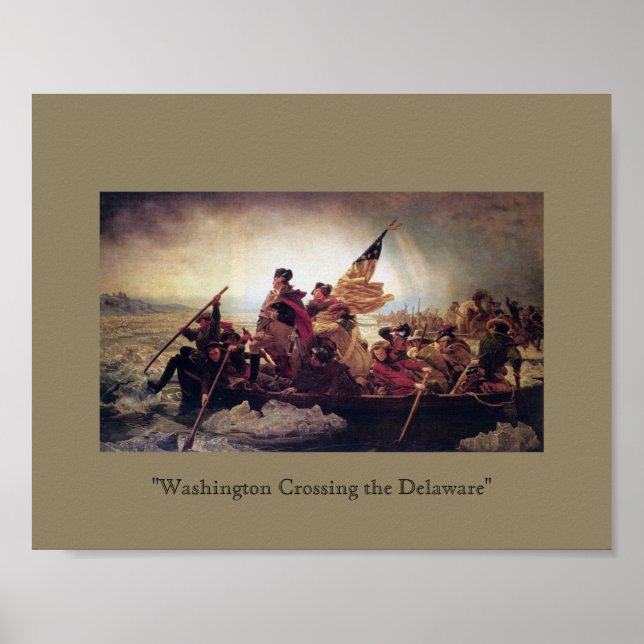 Póster Washington cruza el Delaware (Frente)
