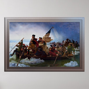 Póster Washington cruza la ciudad de Delaware, por Emanue