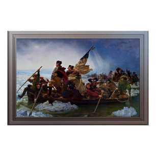 Póster Washington cruza la ciudad de Delaware, por Emanue