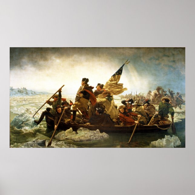 Póster Washington cruza la ciudad de Delaware, por Emanue (Frente)