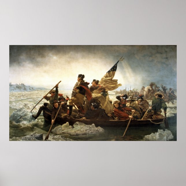 Póster Washington Cruzando El Delaware (Frente)