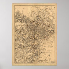 Póster Washington D.C. - 1865